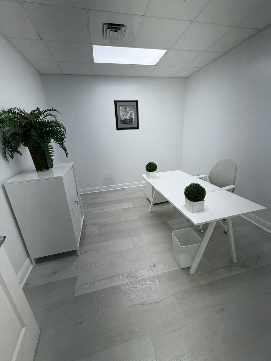 Private office with natural light and greenery — ShoreOffices Naples